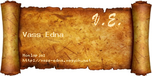 Vass Edna névjegykártya